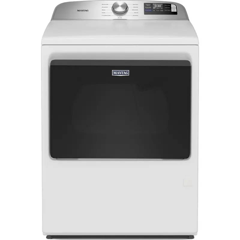 Maytag 7.4 Cu. Ft. Gas Top-Load Dryer Featuring Extra Power And Precision Moisture Sensing – White Finish (Mgd6205Rw) 1