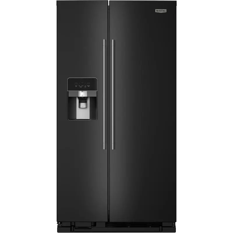 Maytag Black Side-By-Side Refrigerator — 36" Wide, 25 Cu. Ft. Capacity (Mrsf4036Pb) 1