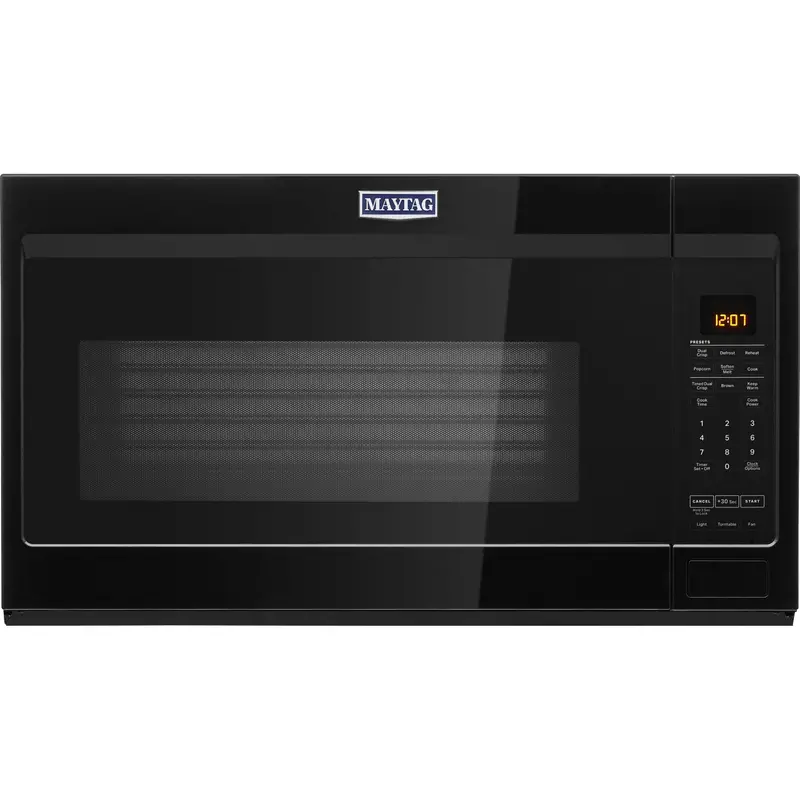 Maytag Dual Crisp Over-The-Range Microwave – 1.9 Cu. Ft., Black Finish (Ymmv4207Jb) 1