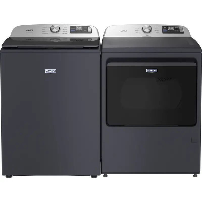 Maytag Midnight Steel Top-Load Washer And Dryer Bundle (Mtw6205Rf-Ymed6205Rf) 1