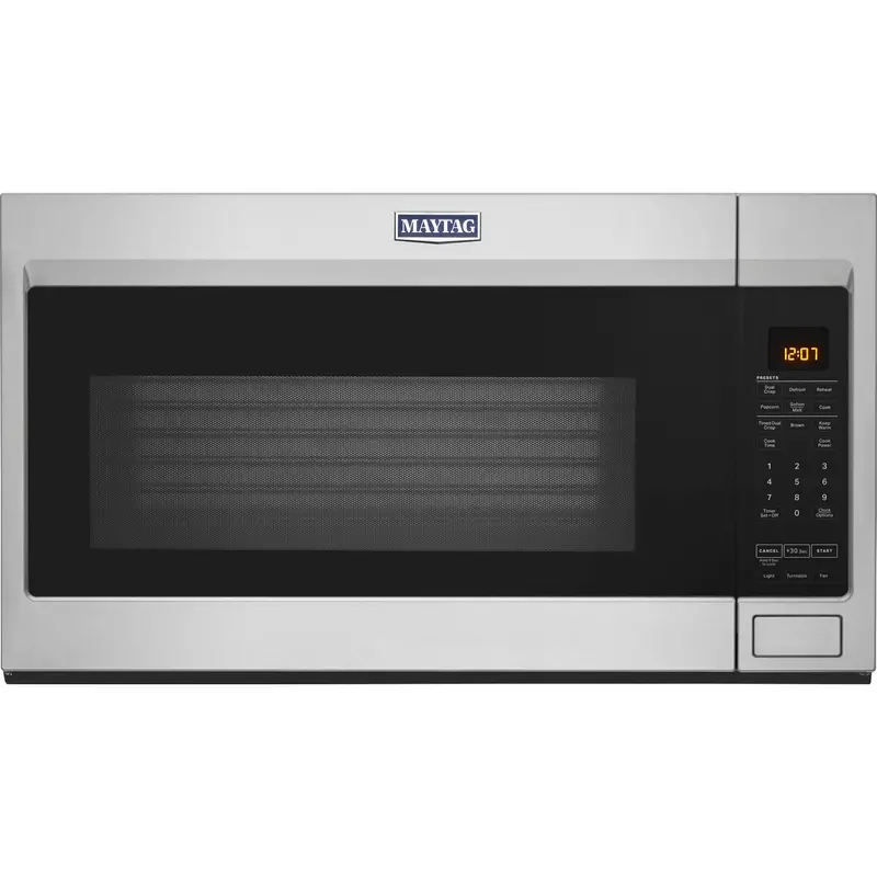 Maytag Over-The-Range Microwave Featuring Dual Crisp Function – 1.9 Cu. Ft., Stainless Steel (Ymmv4207Jz) 1