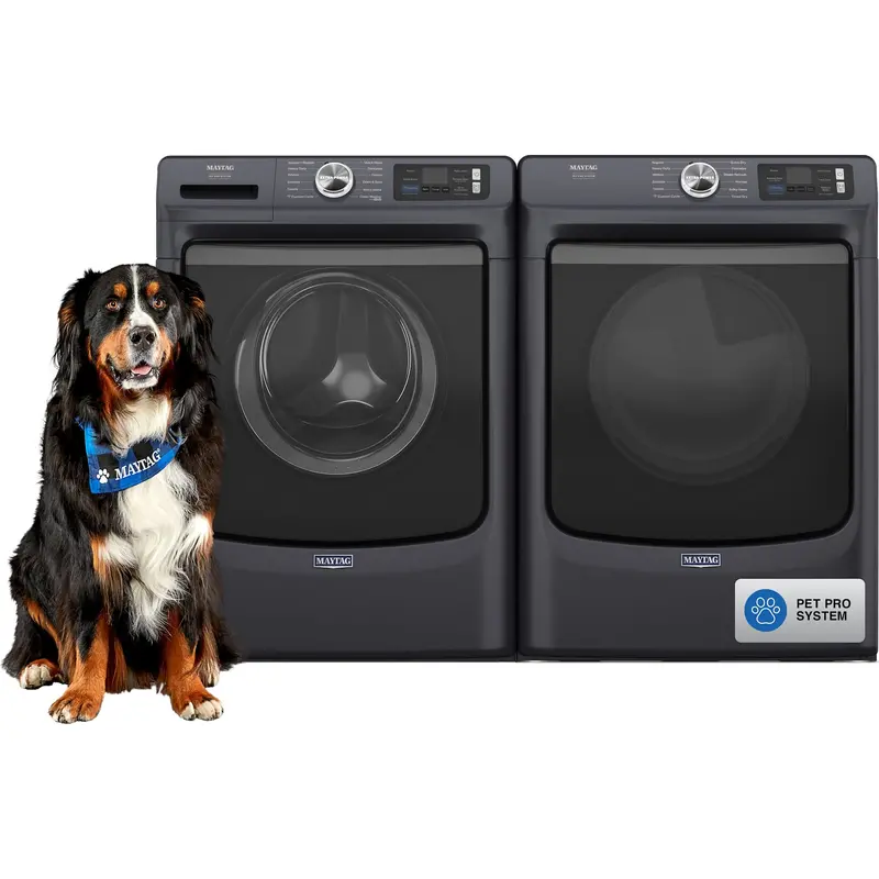 Maytag Pet Pro Front-Load Washer And Dryer Pair – Midnight Steel (Mfw7020Rf / Med7020Rf) 1