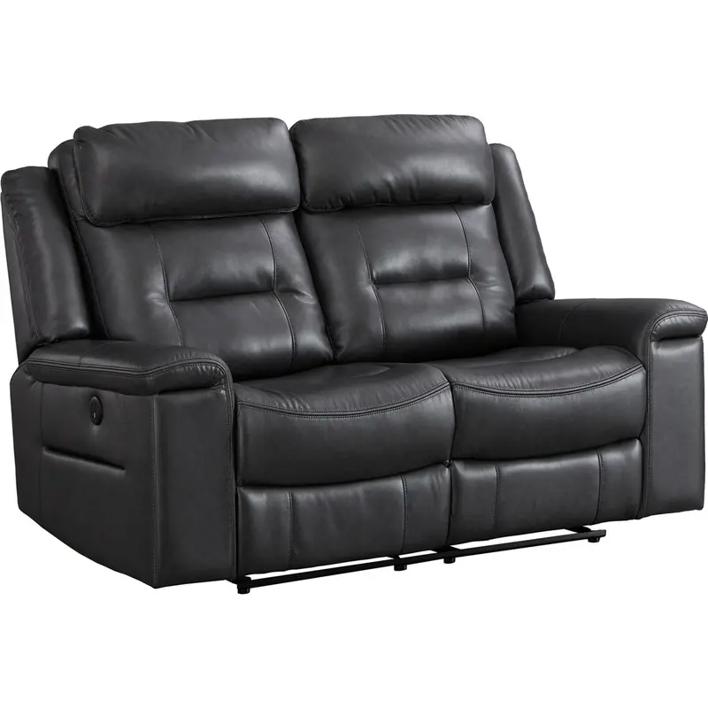 Mcadoo Charcoal Power Reclining Loveseat 1