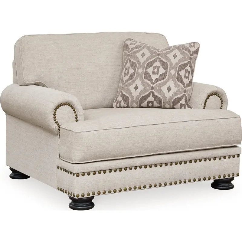 Merrimore Linen Upholstered Chair And A Half 1