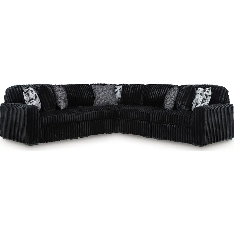 Midnight-Madness 5-Piece Contemporary Sectional Sofa 1