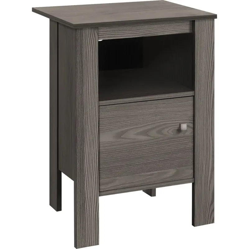 Miguel Round Accent Table – Sleek Metal And Wood Combo 1
