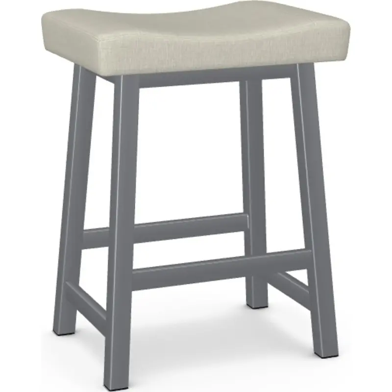 Miller Counter-Height Bar Stool In Marshmallow Upholstery – Model 40035-26-24-Dx 1