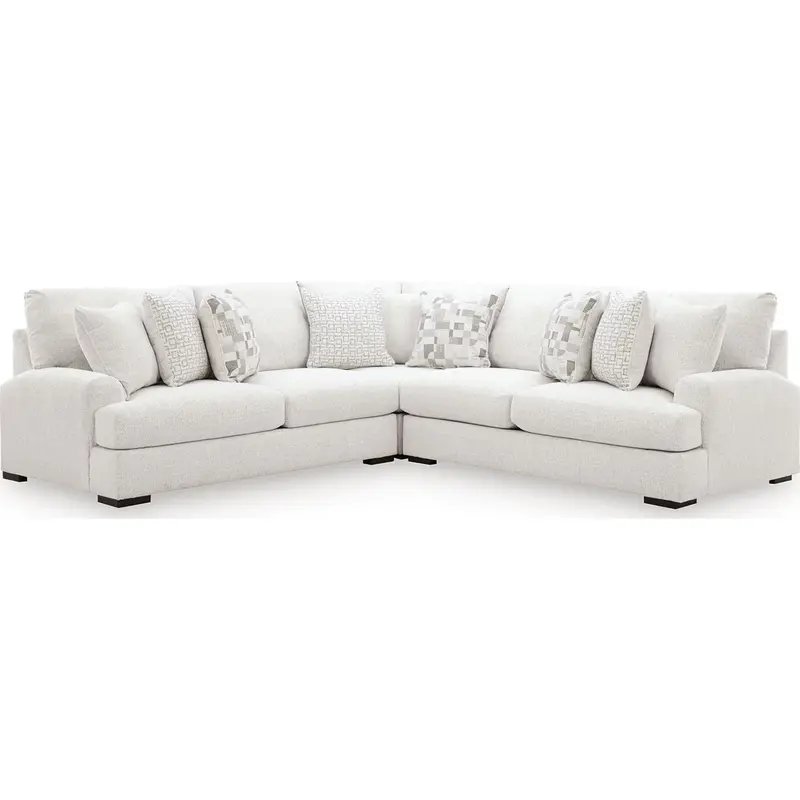 Misty-Lakes Chalk-Color 3-Piece Sectional Sofa 1