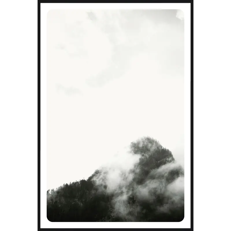Misty Mountain Ii Landscape Wall Art – 25" X 37" 1