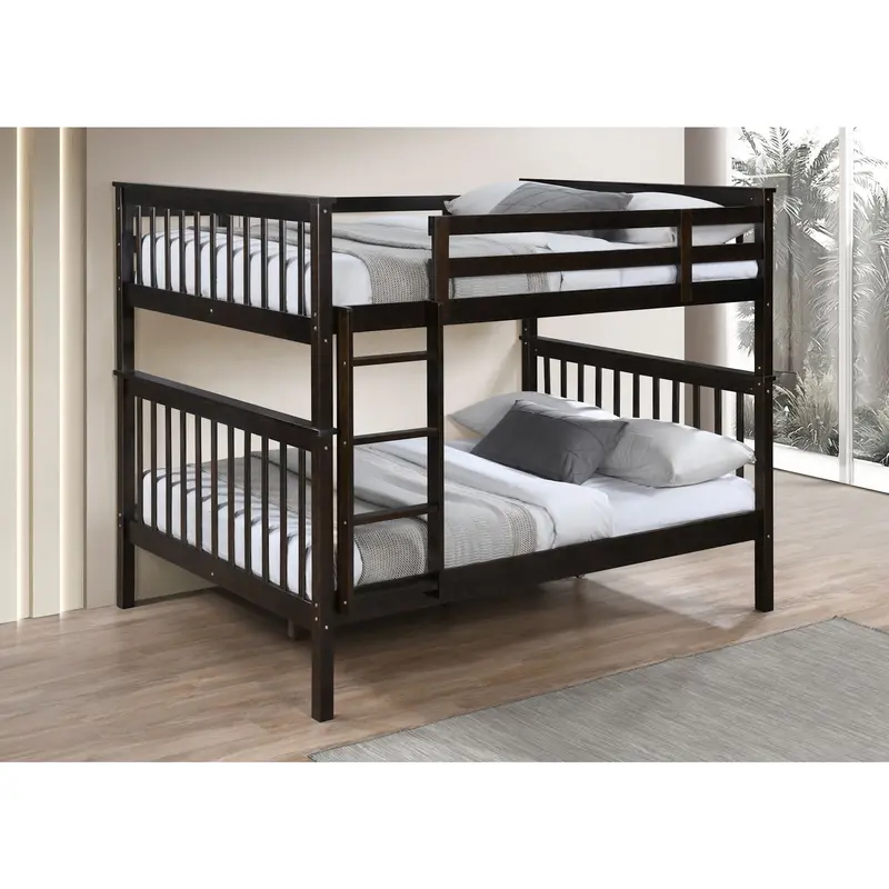 Molly Full-Over-Full Bunk Bed – Espresso Finish 1