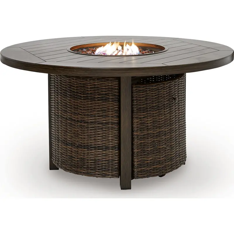 Monterey Point Dark Brown Outdoor Fire Pit Table 1