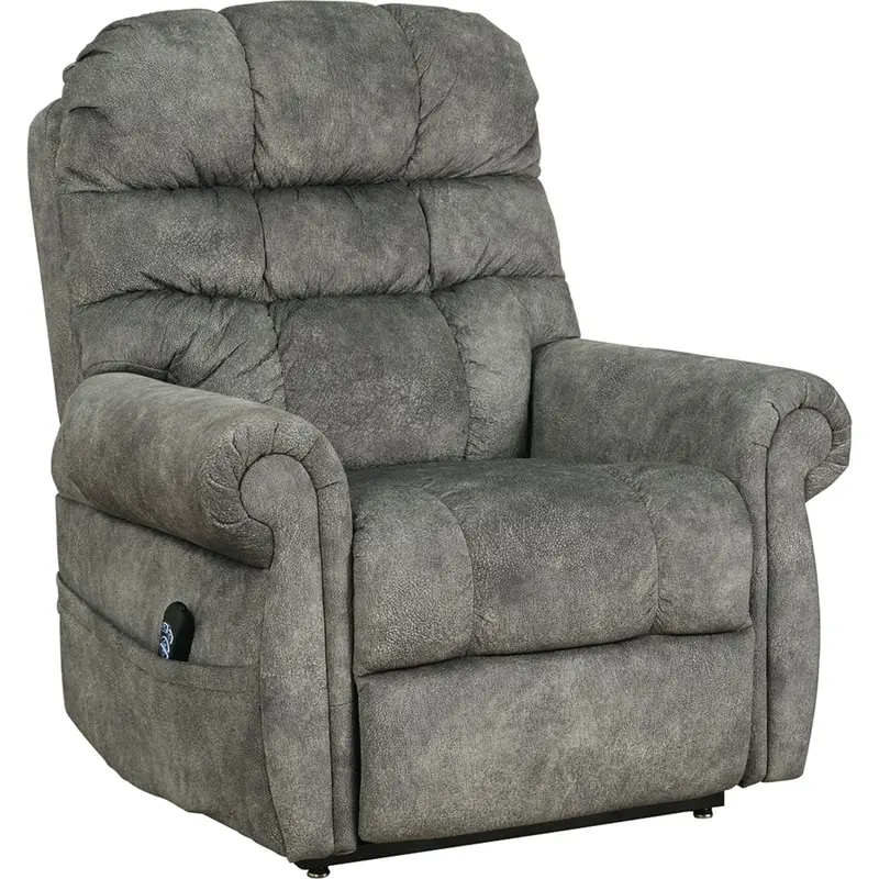Mopton Adjustable Power Lift Recliner – Sleek Steel Gray Fabric 1