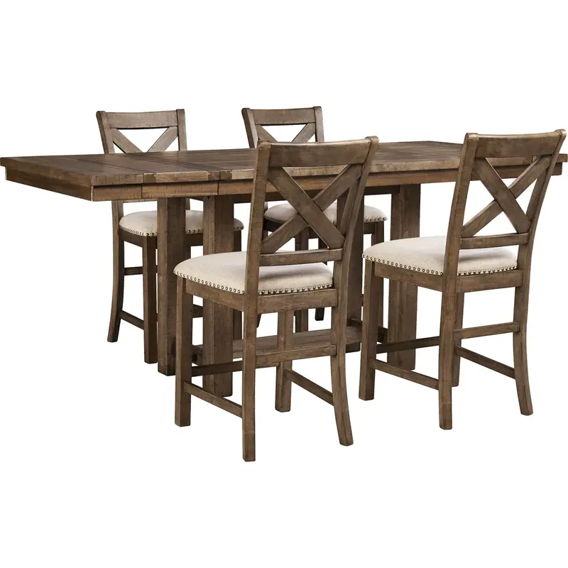 Moriville Rustic Counter Dining Collection 1
