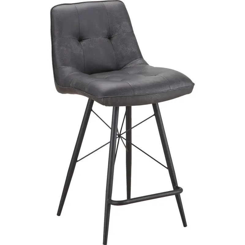 Morrison Grey Upholstered Bar Stool – Industrial Design (Er-2031-15) 1