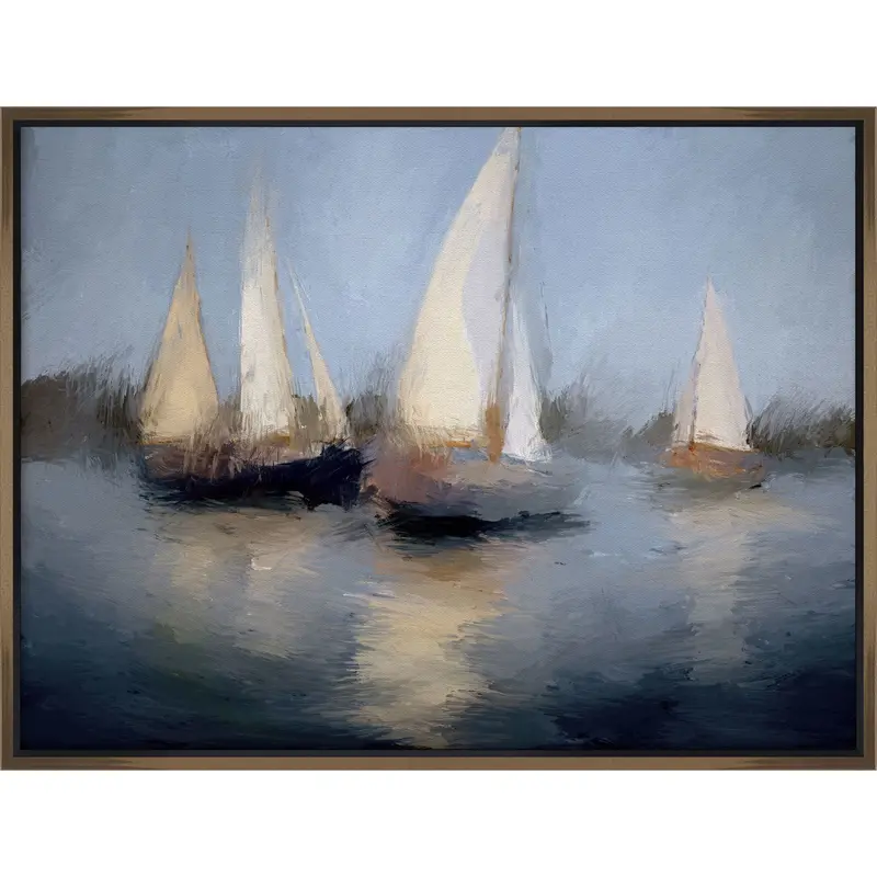 Nautical Sail-Themed Wall Art – 38 X 50 Inches Contemporary Canvas Print 1