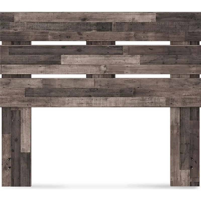 Neilsville Full-Size Panel Headboard – Contemporary Multi-Gray Design 1