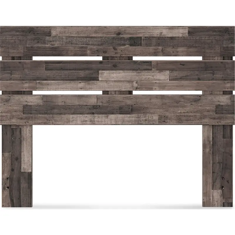 Neilsville Queen Panel Headboard – Textured Multi-Gray Finish 1