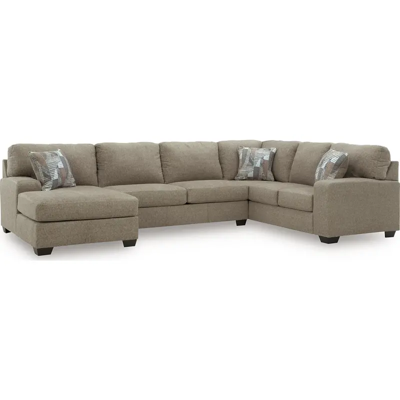 Newellen 3-Piece L-Shaped Sectional With Chaise – Neutral Upholstery 1