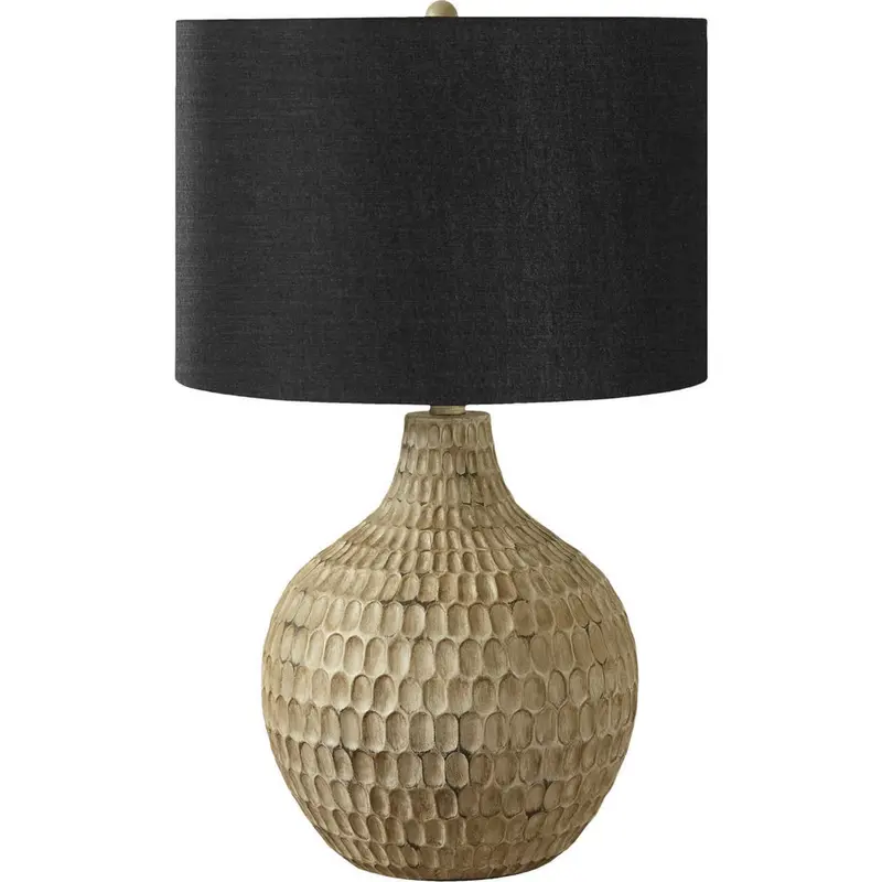 Odette Fabric-Shade Table Lamp – 24.75 Inch Contemporary Design 1