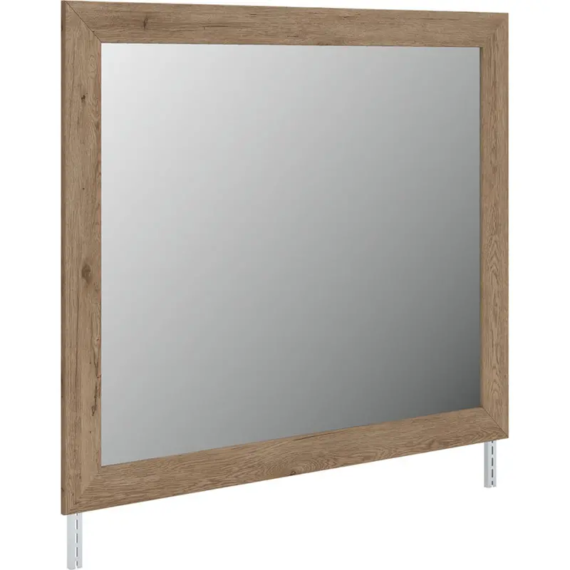 Oliandon Light Brown Full-Length Wall Mirror 1