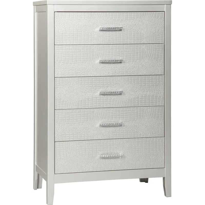 Olivet Silver-Finished Chest Of Drawers 1