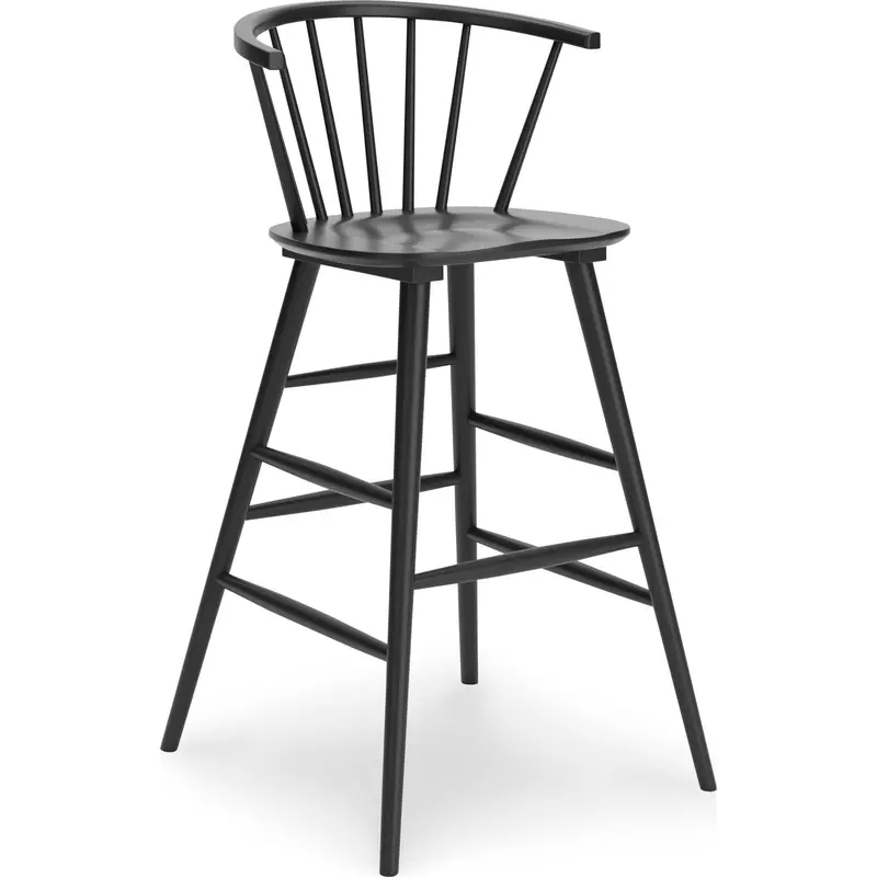 Otaska Black Bar Stool – Contemporary Counter-Height Design (Model D406-230) 1
