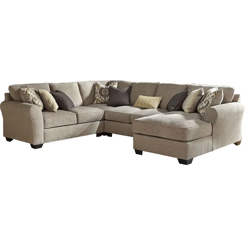 Pantomine 4-Piece Sectional Sofa – Streamlined Modular Configuration 1