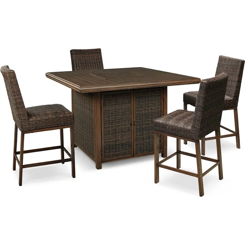 Paradise Trail Weather-Resistant Outdoor Bar Set 1
