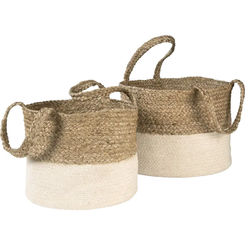 Parrish Woven Seagrass Basket Set – Two Complementary Sizes 1