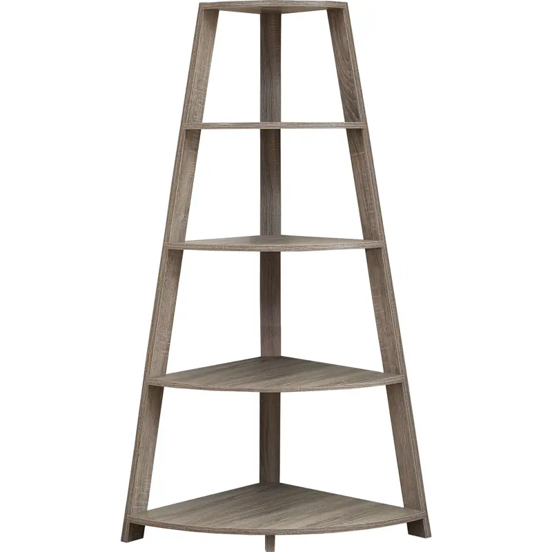 Pauly Modern Corner Etagere Shelving Unit 1