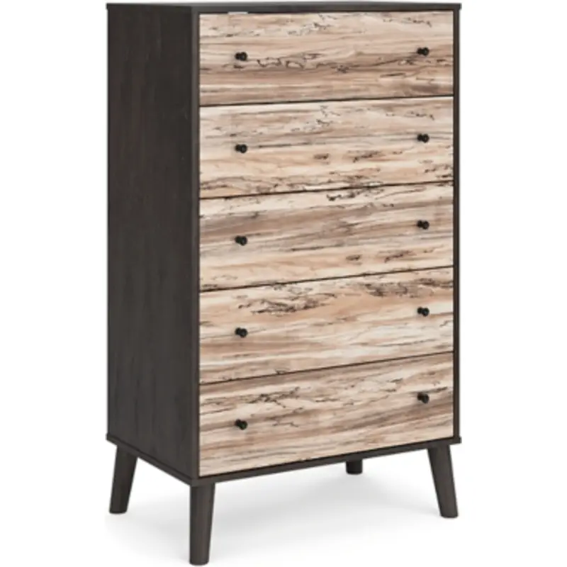 Piperton Two-Tone Brown And Black Chest Of Drawers 1