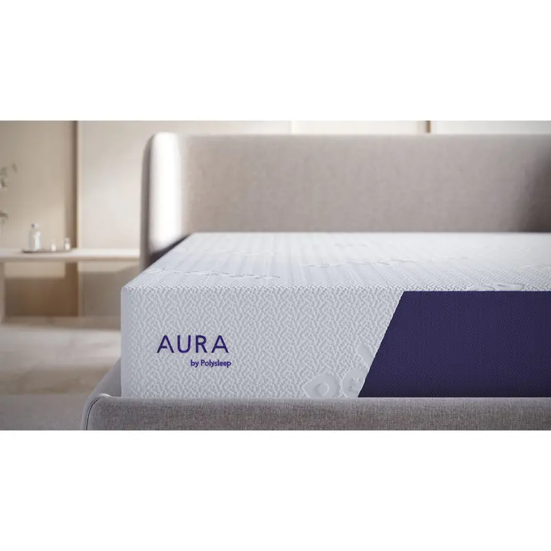 Polysleep Aura 11-Inch Firm Memory Foam Mattress (Bed-In-A-Box) 1