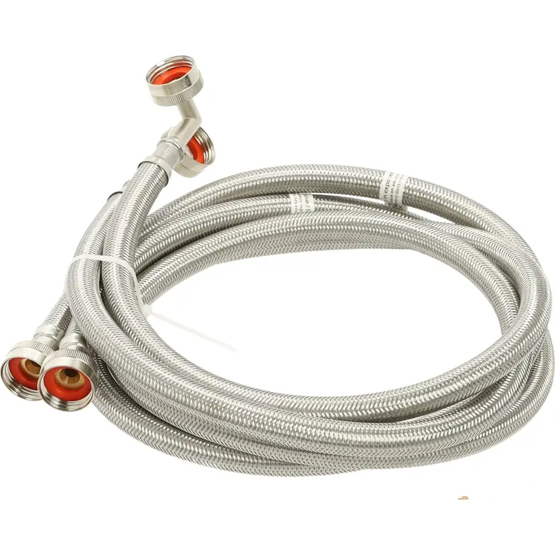 Reliable Parts 41065 Washing Machine Inlet Hose – Heavy-Duty Braided Steel 1