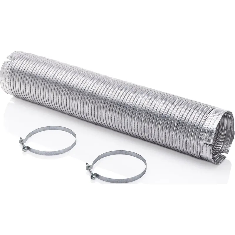 Reliable Parts Adjustable Venting Kit – 2 To 8 Foot Flexible Duct Assembly (5305512431) 1
