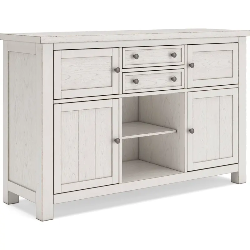 Robbinsdale Antique White Dining Server With Cabinet Storage (Model D642-60) 1