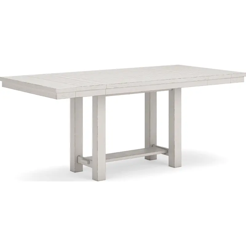 Robbinsdale Expandable Counter Height Table – Antique White Painted Wood (Model D642-32) 1