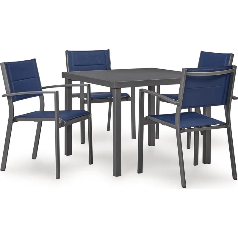 Rocky Creek Gray 5-Piece Outdoor Dining Furniture Set 1