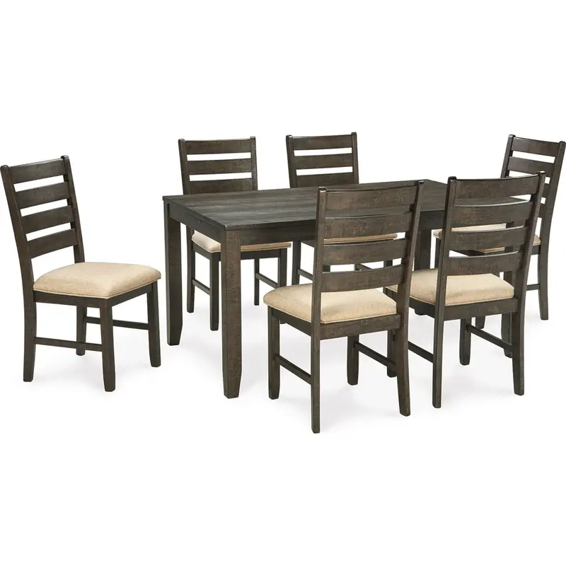 Rokane Rustic Farmhouse Dining Set 1