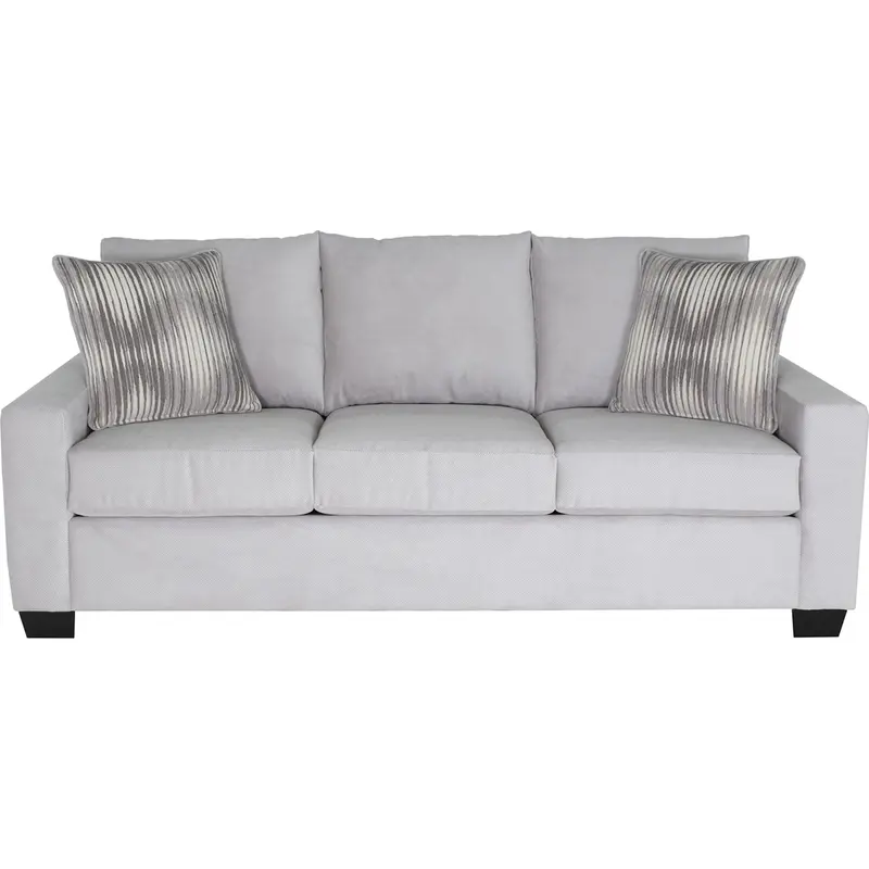 Ryan Pewter Fabric Sofa 1