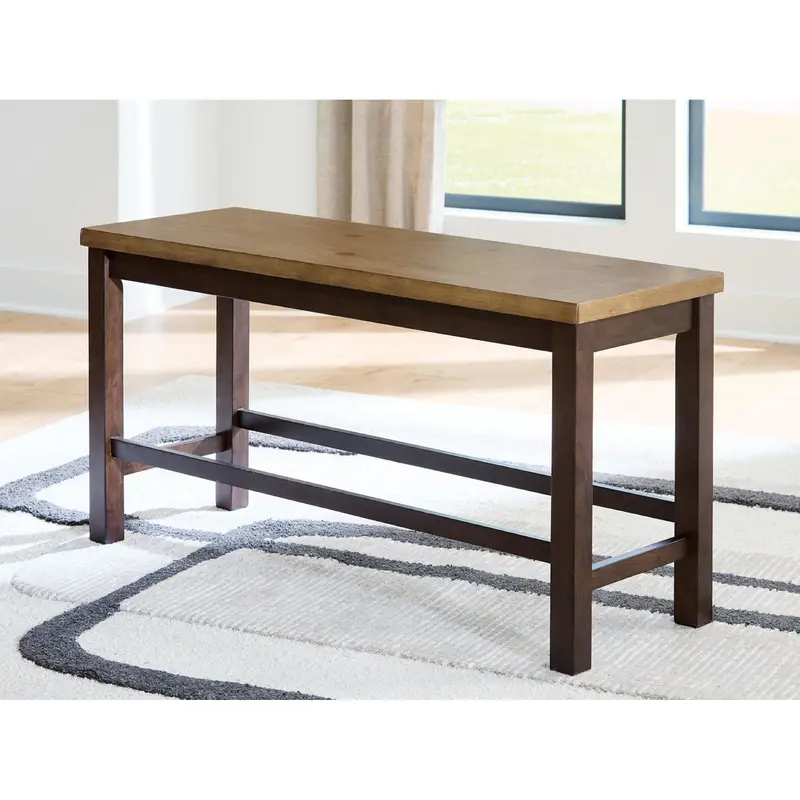 Rylandeen Counter Height Bench – Light & Dark Brown Finish (Pcd651-09) 1