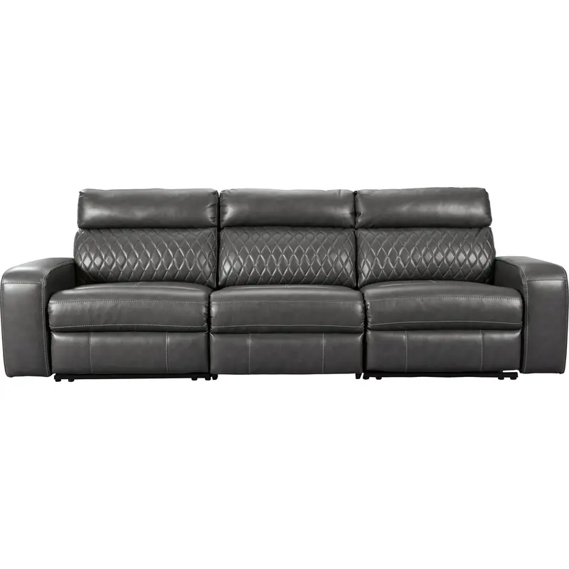 Samperstone Gray 3-Piece Power Reclining Sofa Set 1
