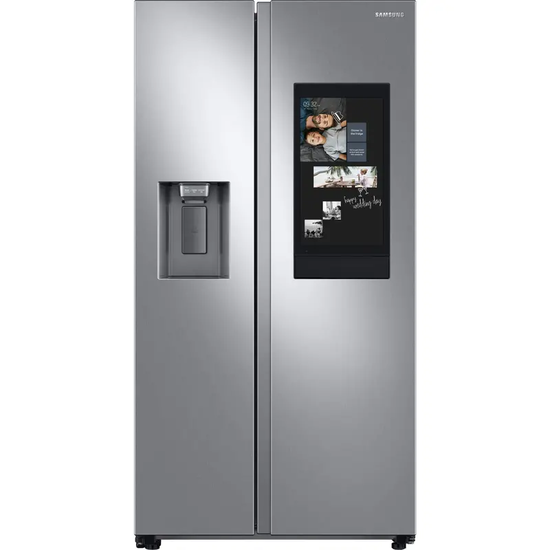 Samsung 22 Cu. Ft. Side-By-Side Refrigerator (Rs22T5561Sr) – Stainless Steel Exterior 1