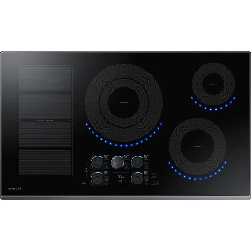 Samsung Nz36K7880Ug – 36" Black Stainless Steel Induction & Gas Cooktop 1