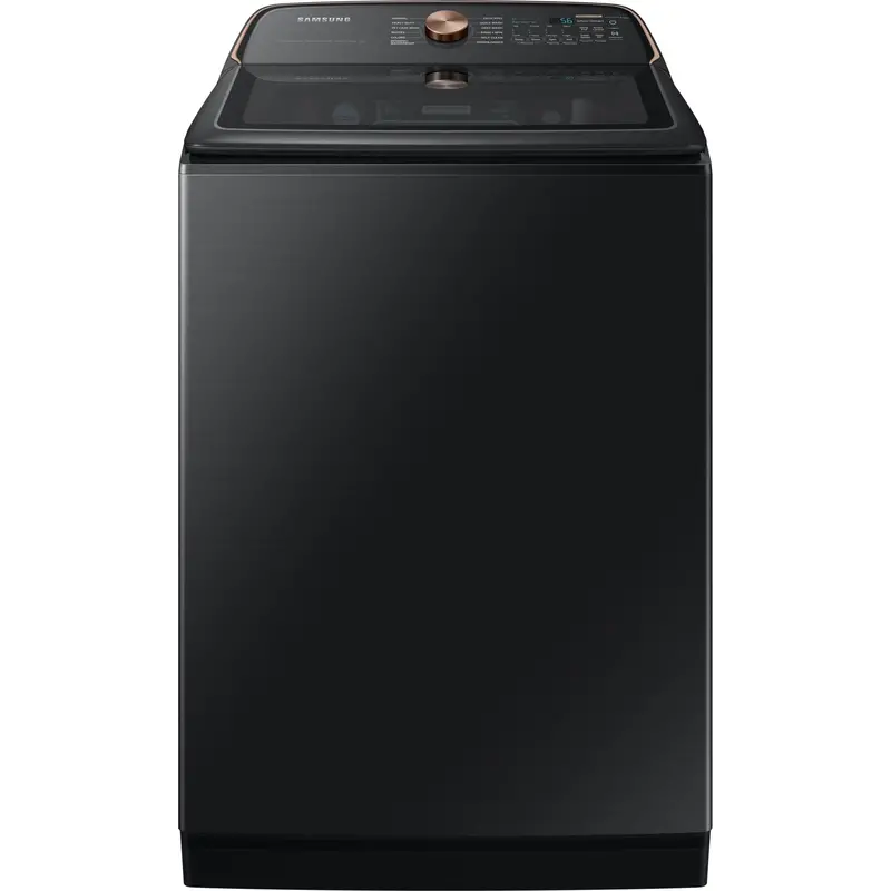 Samsung Wa54Cg7550Ava4 Top-Load Washer – Black Stainless Steel 1