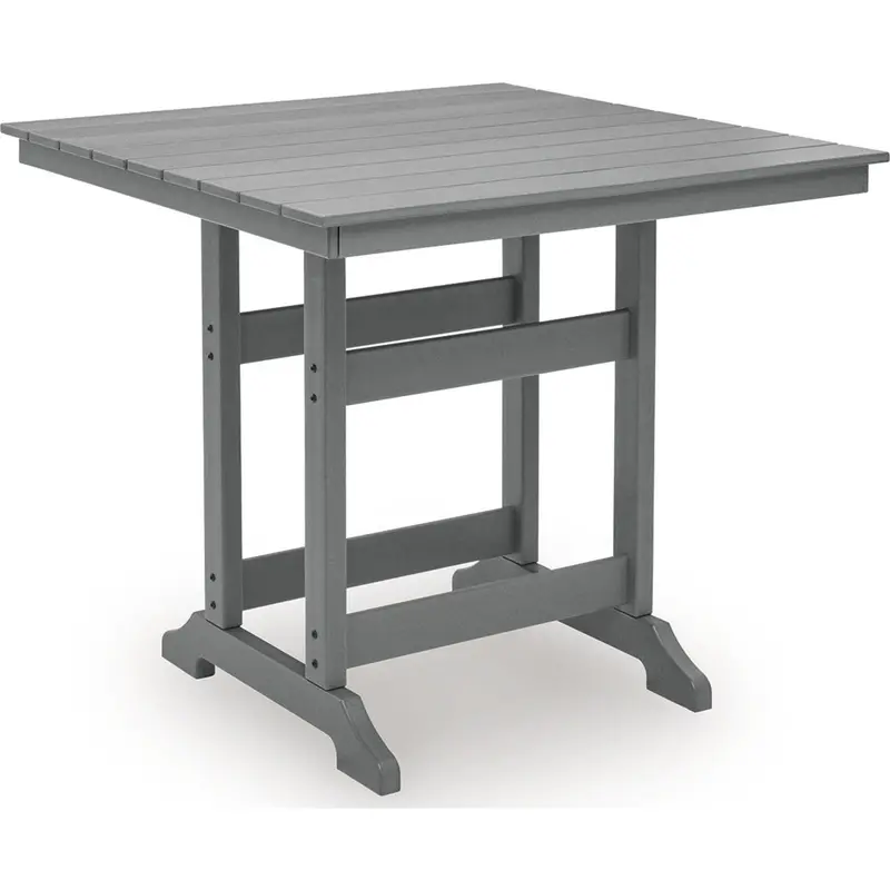 Sanctuary Beach Dark Gray Outdoor Bar Table – Sleek Coastal-Inspired Build 1