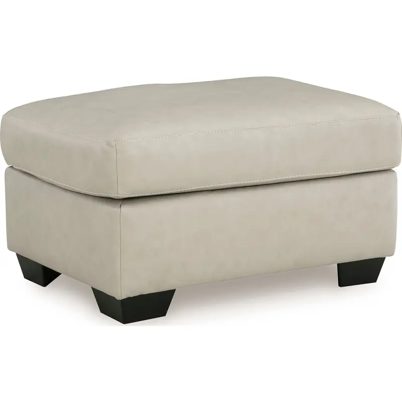Santorine Bone-Tone Ottoman – Upholstered Accent Piece 1