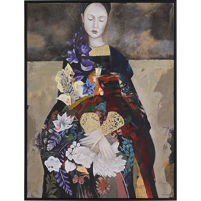 Sarai Elegant Vertical Canvas Art – 45" W X 60" H 1