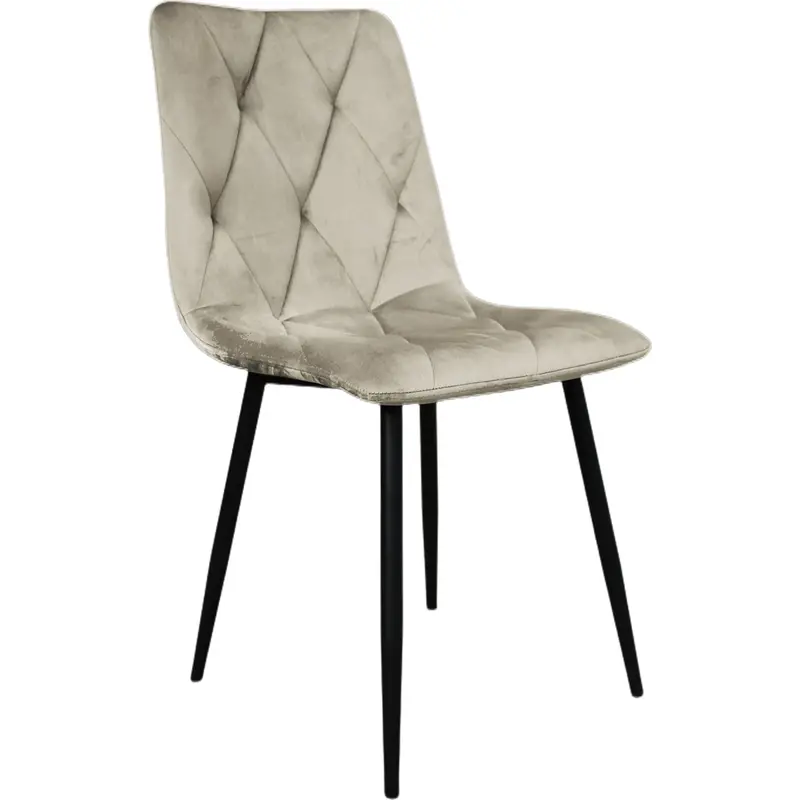 Sasha Velvet Latte Side Chair (D748128390Shcs) 1