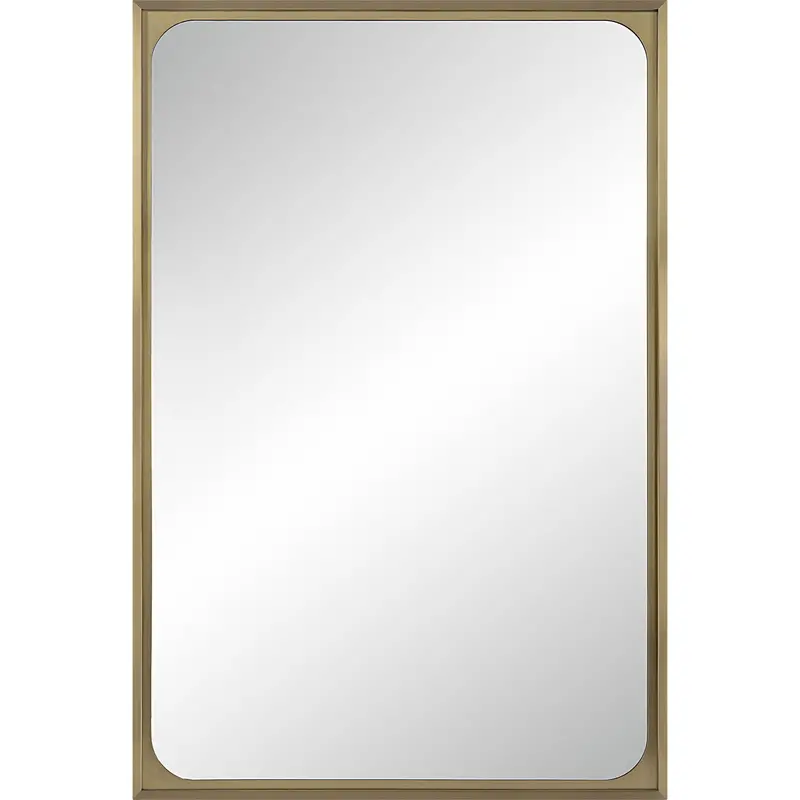 Sati Slim-Framed Accent Mirror – 24" X 36" Refined Modern Wall Decor 1