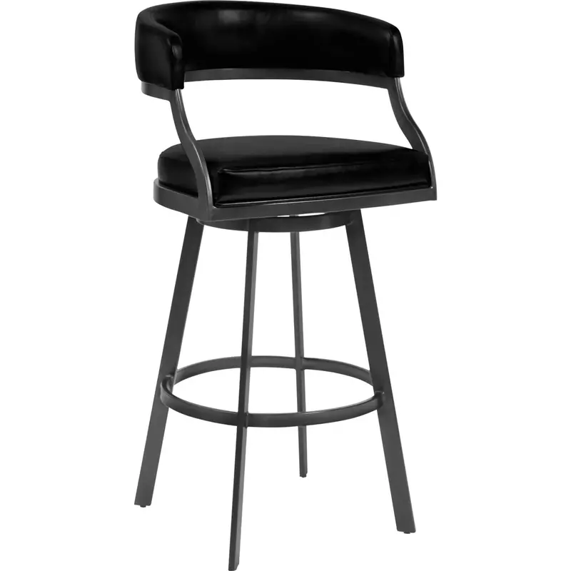 Saturn Vintage Black Counter Height Bar Stool (Model Lcsnbamfvb26) 1